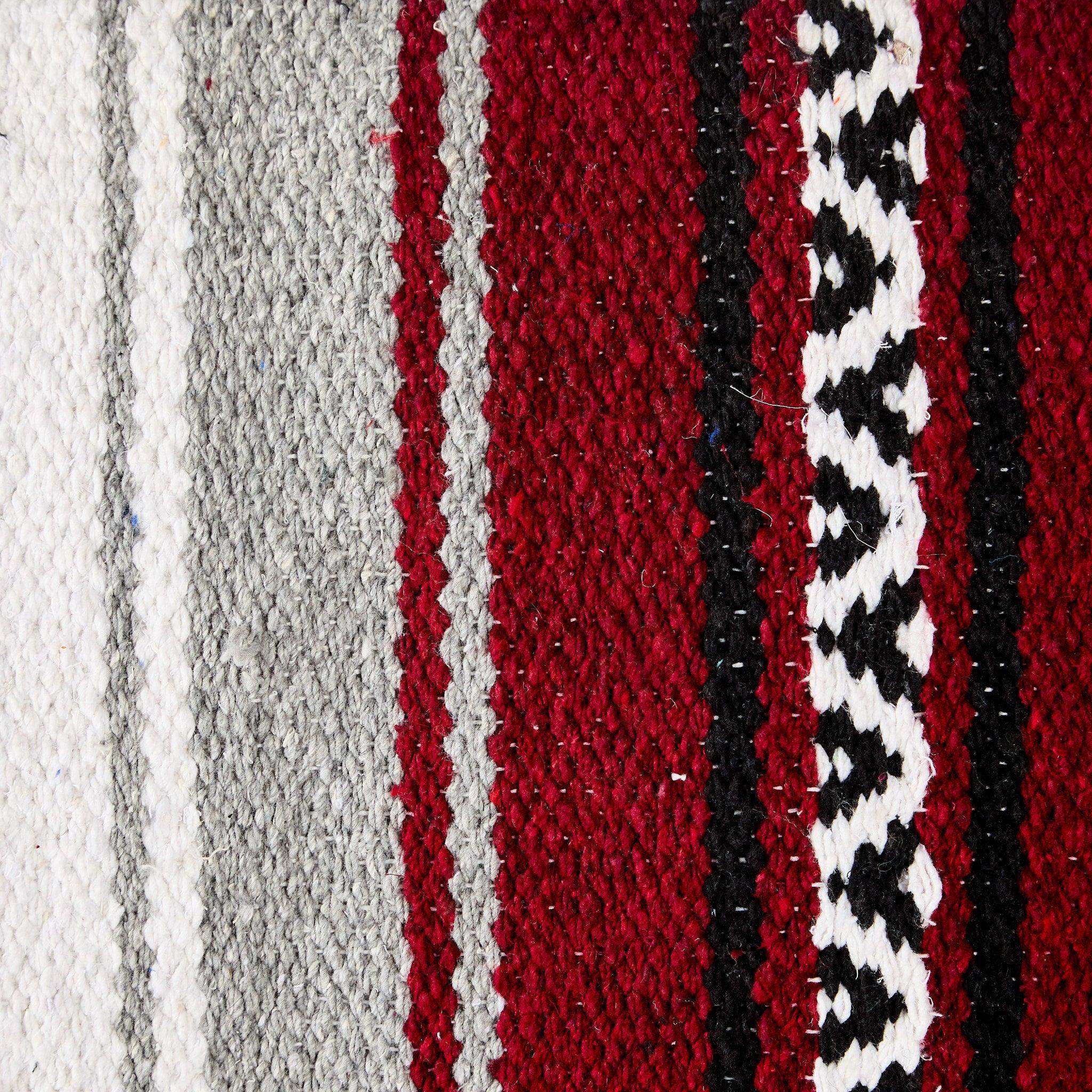 Maroon Hogan Acrylic Blend 30x60 Saddle Blanket