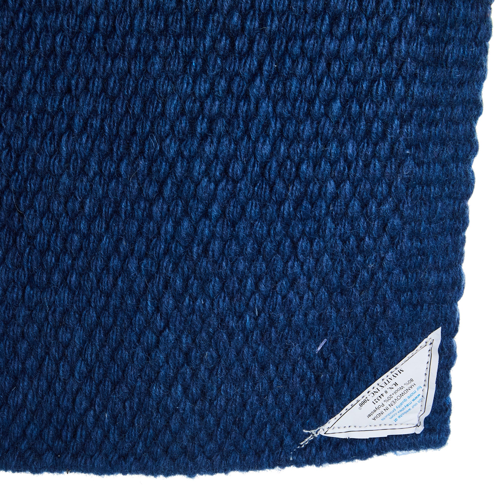 1314C-95 San Juan Solid Slate Blue 38x34 New Zealand Wool Saddle Blanket - Mayatex