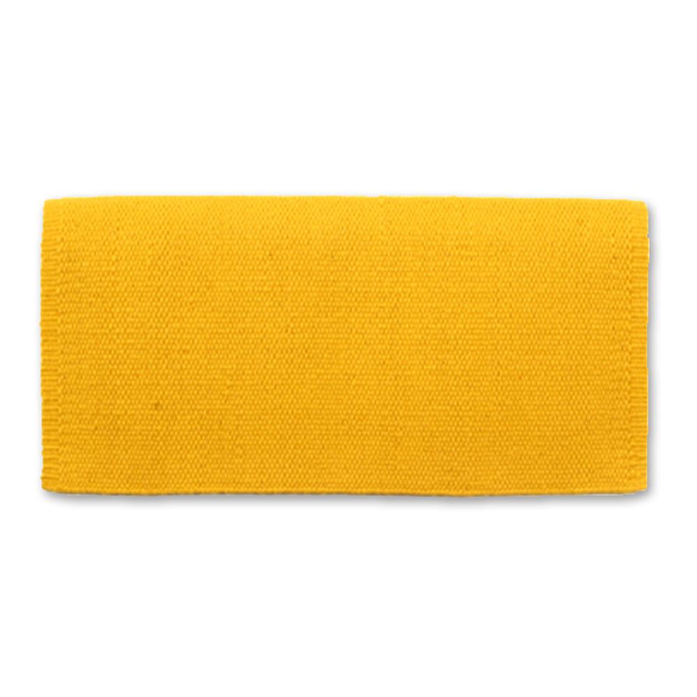1314-36 San Juan Solid Yellow 36x34 New Zealand Wool Saddle Blanket - Mayatex