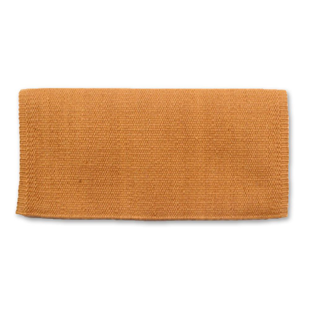 1314-68 San Juan Solid Honey 36x34 New Zealand Wool Saddle Blanket - Mayatex