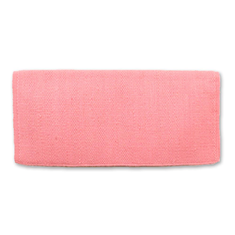 1314-75 San Juan Solid Sweet Pink 36x34 New Zealand Wool Saddle Blanket - Mayatex