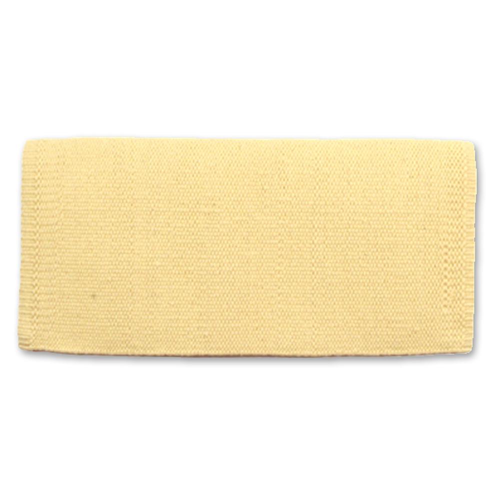 1314-82 San Juan Solid Lemon Ice 36x34 New Zealand Wool Saddle Blanket - Mayatex
