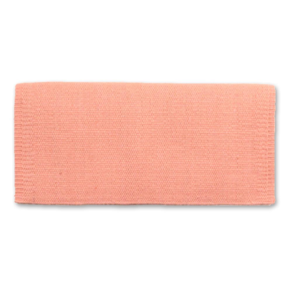 1314-84 San Juan Solid Peach Ice 36x34 New Zealand Wool Saddle Blanket - Mayatex