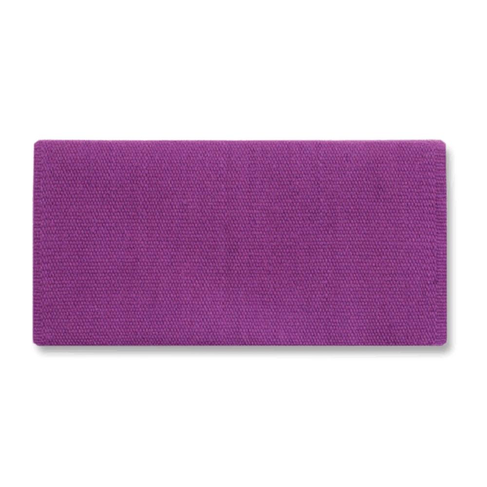 1314-87 San Juan Solid Soft Purple 36x34 New Zealand Wool Saddle Blanket - Mayatex