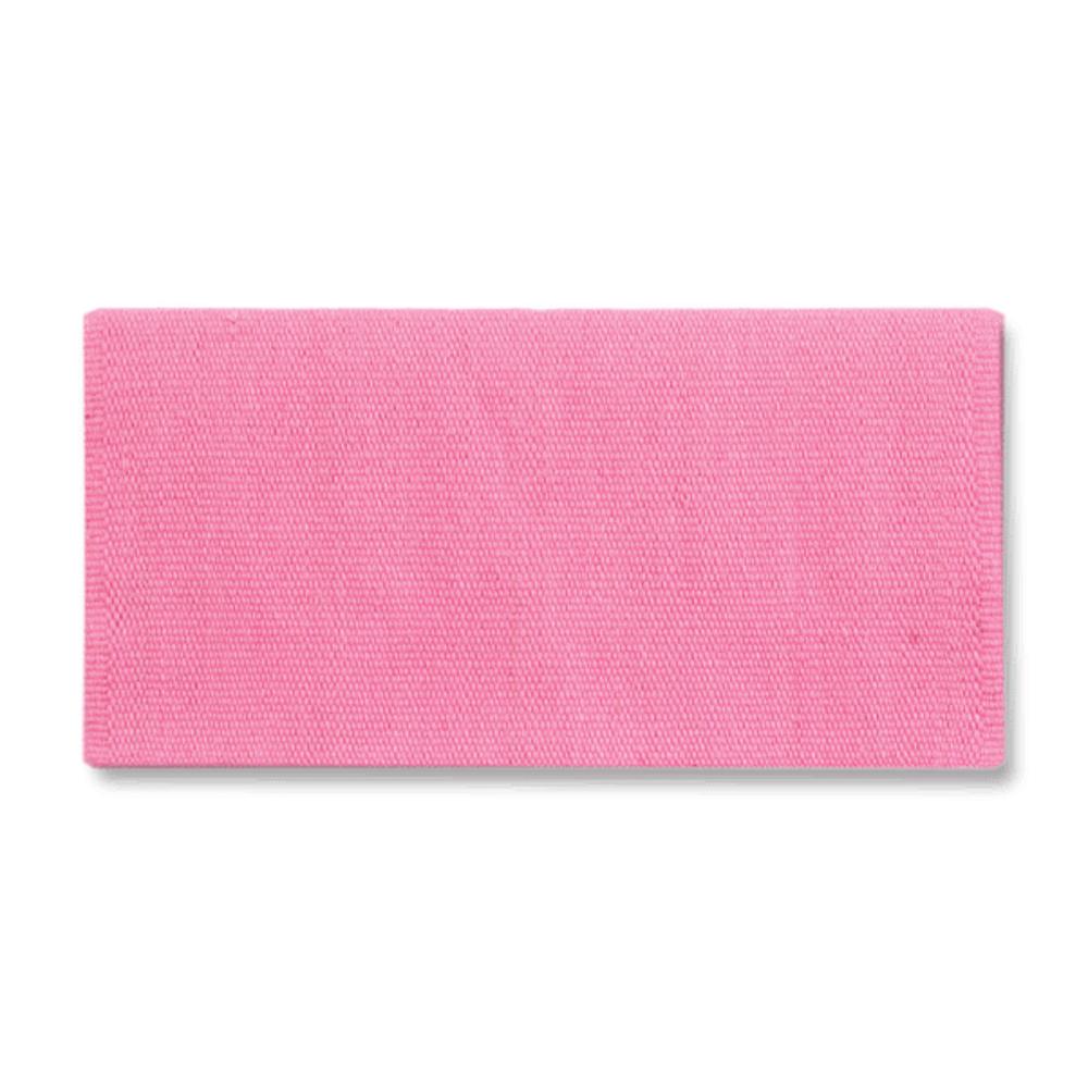 1314-89 San Juan Solid Sachet Pink 36x34 New Zealand Wool Saddle Blanket - Mayatex
