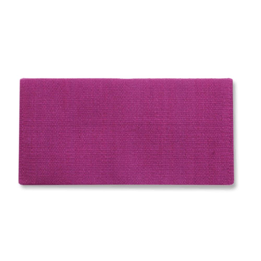 1314-90 San Juan Solid Grape Juice 36x34 New Zealand Wool Saddle Blanket - Mayatex