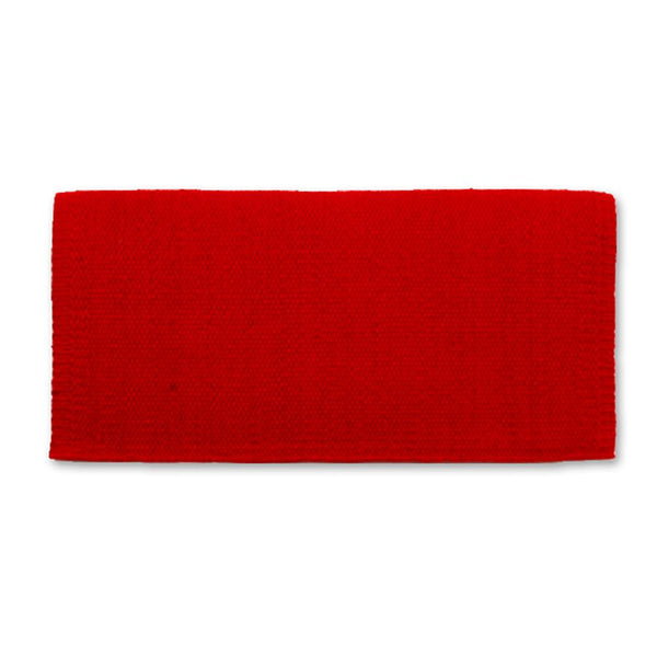 Mayatex Branding Iron 38x34 Inch New Zealand Wool Saddle Blanket – Black/Red/Ecru/Cream (1459)