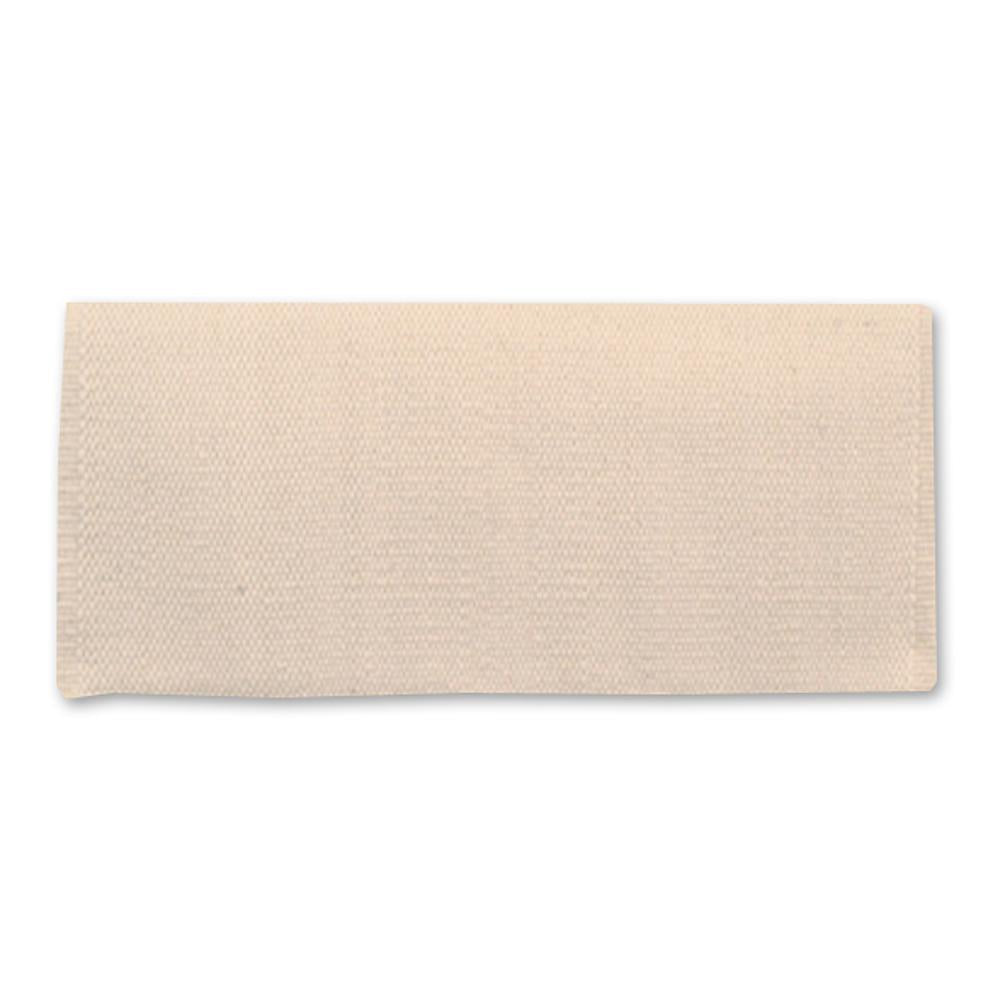 1314C-19 San Juan Solid Cream 38x34 New Zealand Wool Saddle Blanket - Mayatex