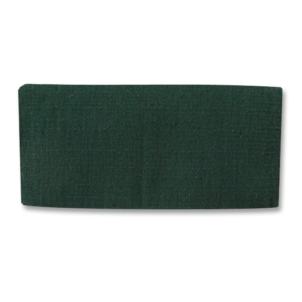 1314C-20 San Juan Solid Hunter Green 38x34 New Zealand Wool Saddle Blanket - Mayatex