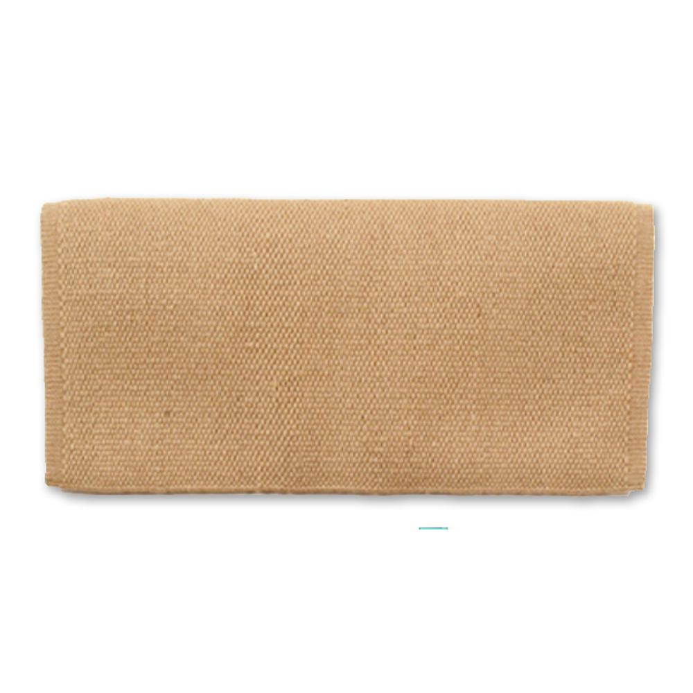 1314C-23 San Juan Solid Sand 38x34 New Zealand Wool Saddle Blanket - Mayatex