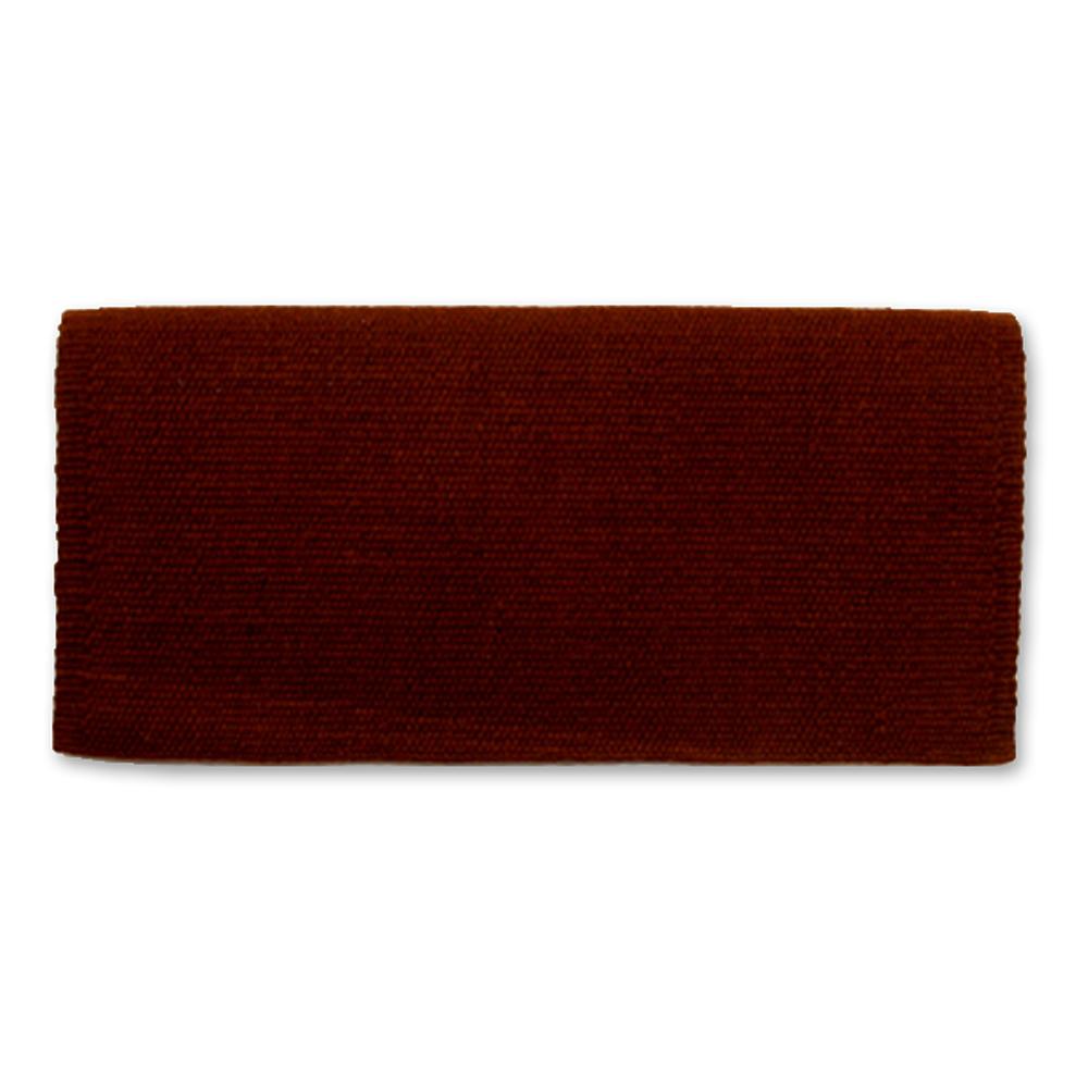 1314C-24 San Juan Solid Chocolate Brown 38x34 New Zealand Wool Saddle Blanket - Mayatex