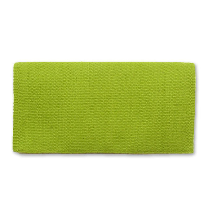 San Juan 38X34 Lime Green New Zealand Wool Saddle Blanket