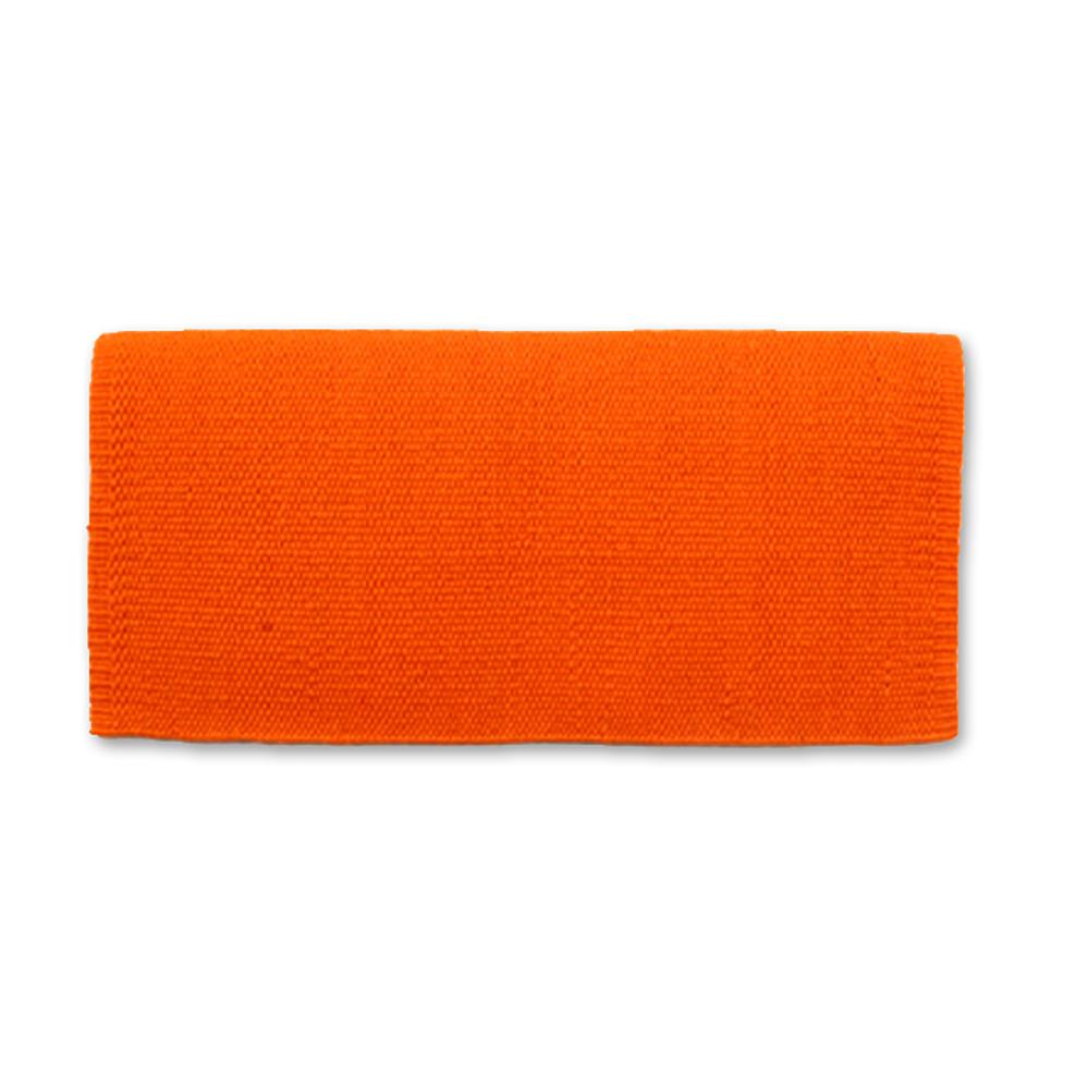 1314C-37 San Juan Solid Orange 38x34 New Zealand Wool Saddle Blanket ORANGE - Mayatex