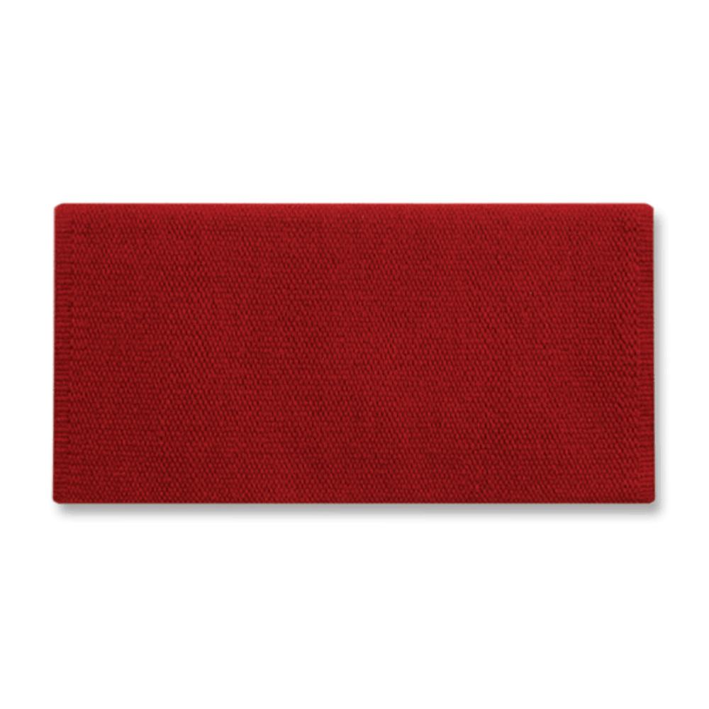 1314C-41 San Juan Solid Red Earth 38x34 New Zealand Wool Saddle Blanket - Mayatex
