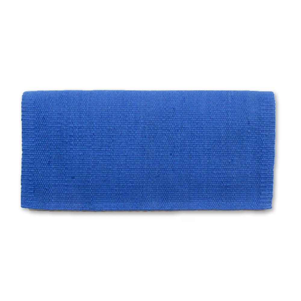 1314C-78 San Juan Solid Periwinkle Blue 38x34 New Zealand Wool Saddle Blanket - Mayatex