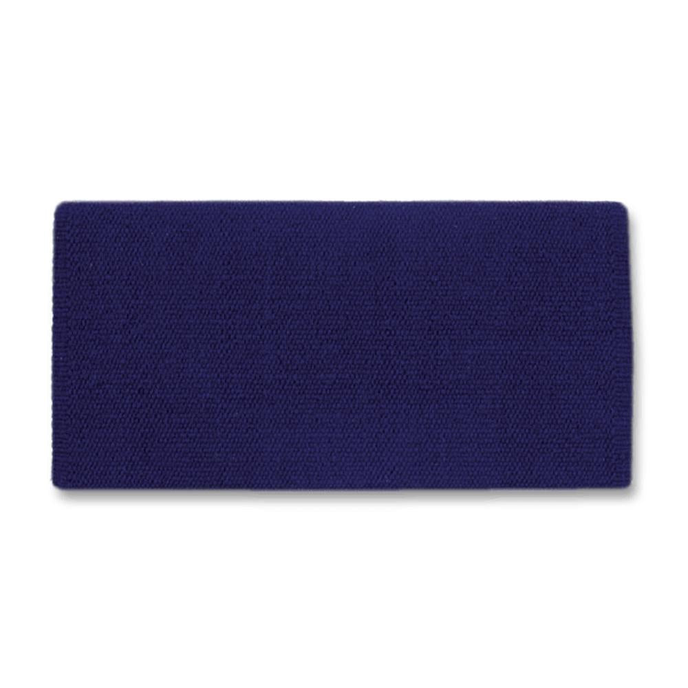 1314C-92 San Juan Solid Indigo 38x34 New Zealand Wool Saddle Blanket - Mayatex