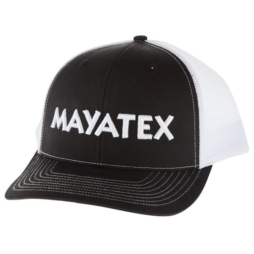 Mayatex  Black And White Mesh Back Logo Cap