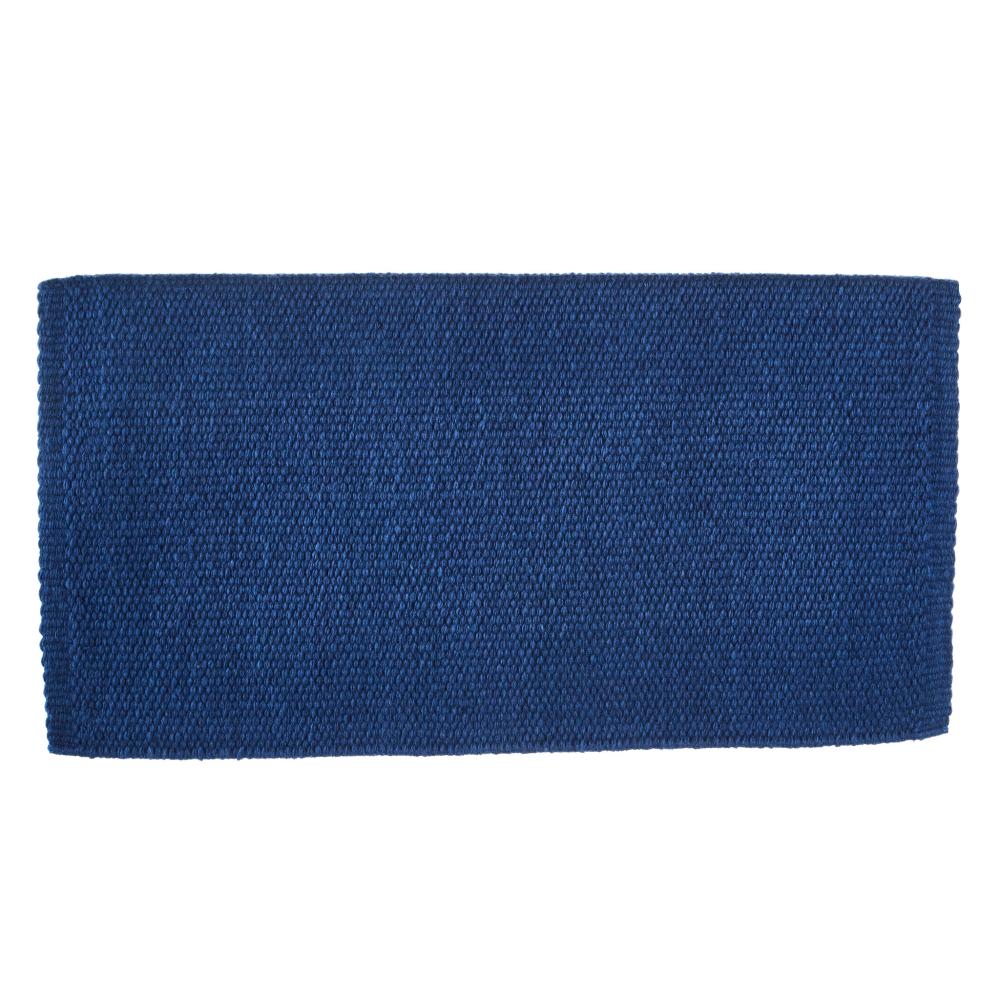 1314-95 San Juan Solid Slate Blue 36x34 New Zealand Wool Saddle Blanket - Mayatex