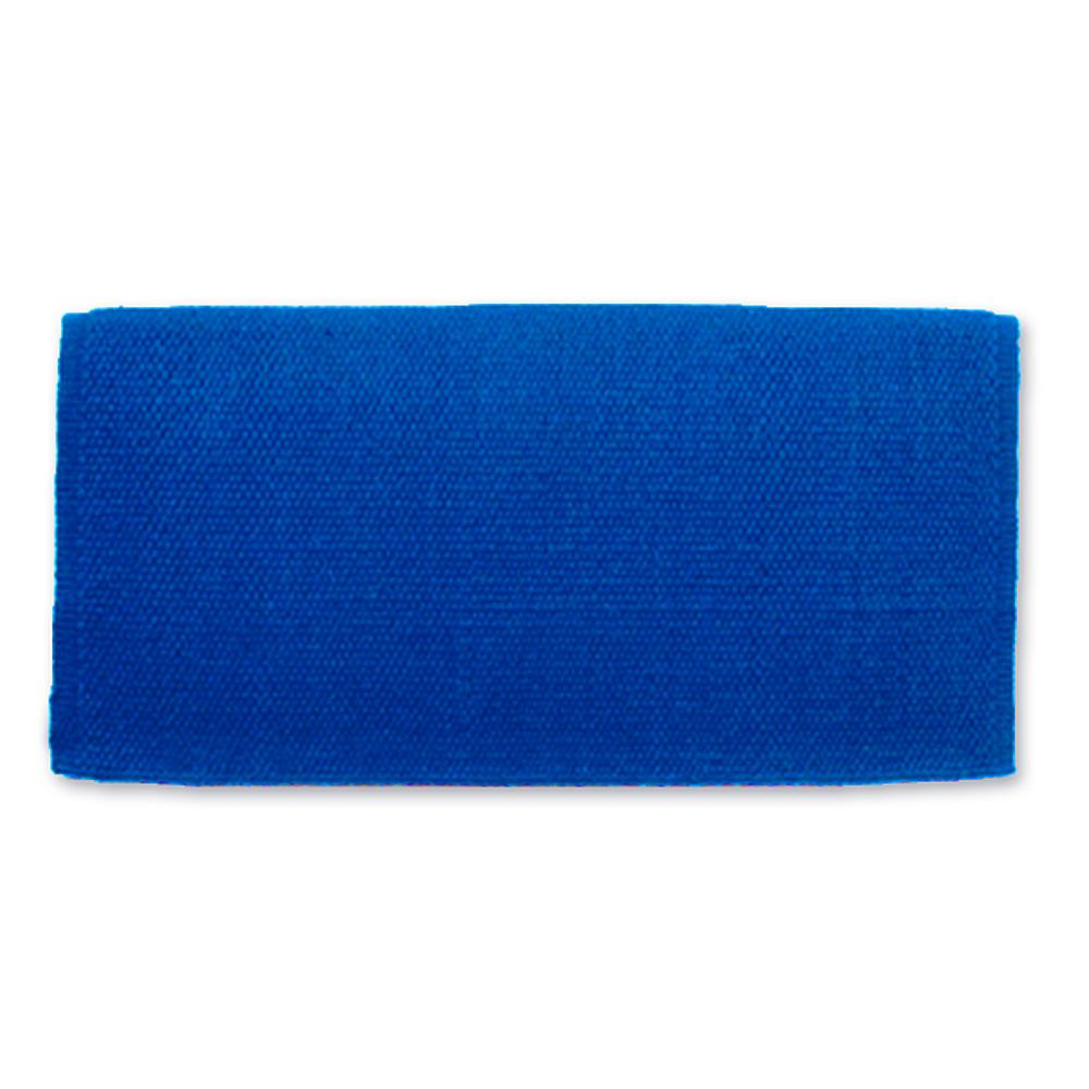 1314-31 San Juan Solid Royal Blue 36x34 New Zealand Wool Saddle Blanket - Mayatex