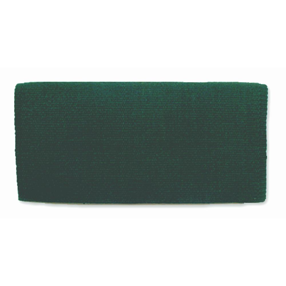 1314-20 San Juan Solid Hunter 36x34 New Zealand Wool Saddle Blanket - Mayatex