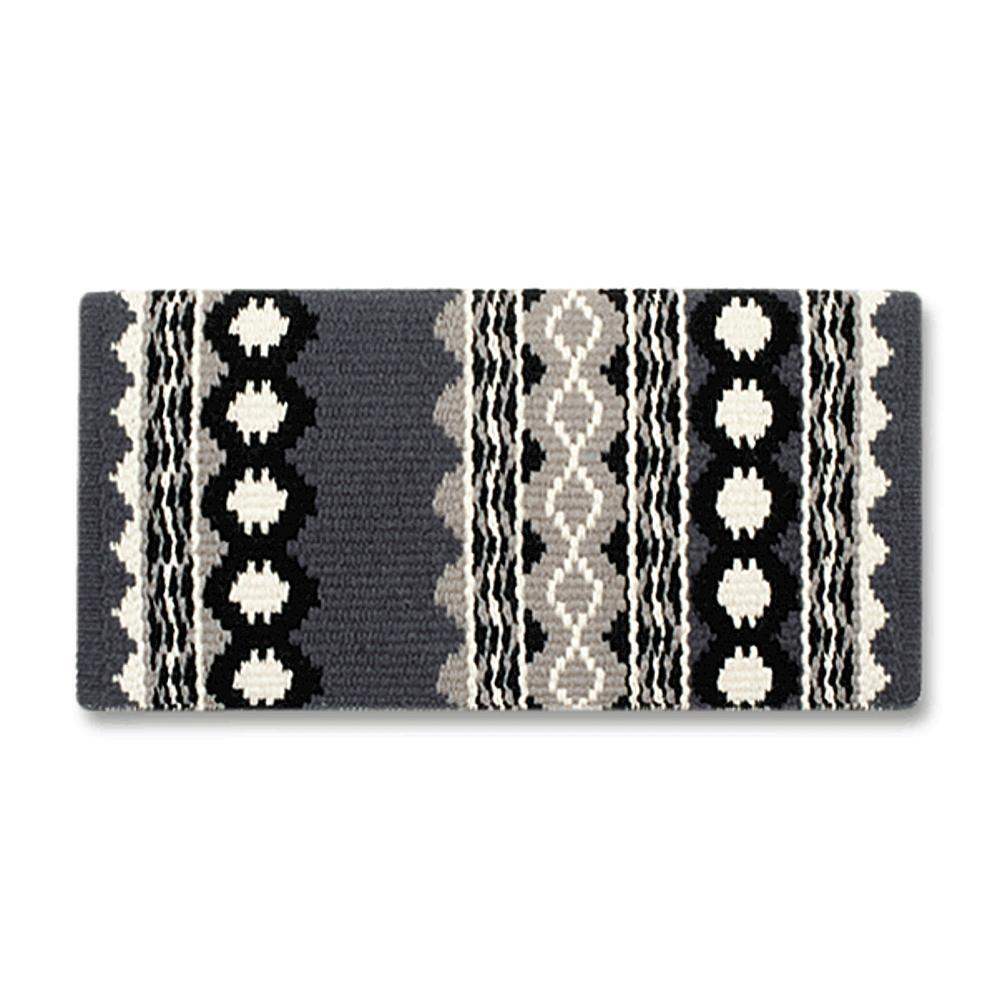 1423-12 Mayatex 36x34 Riverland Wool Blanket GREY WHT