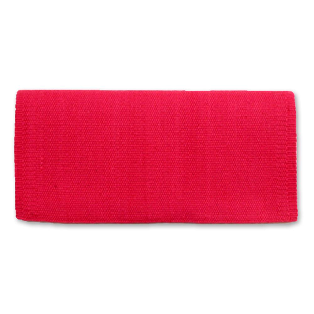 1314-85 San Juan Solid Fandango Pink 36x34 New Zealand Wool Saddle Blanket FANDANGOPINK - Mayatex