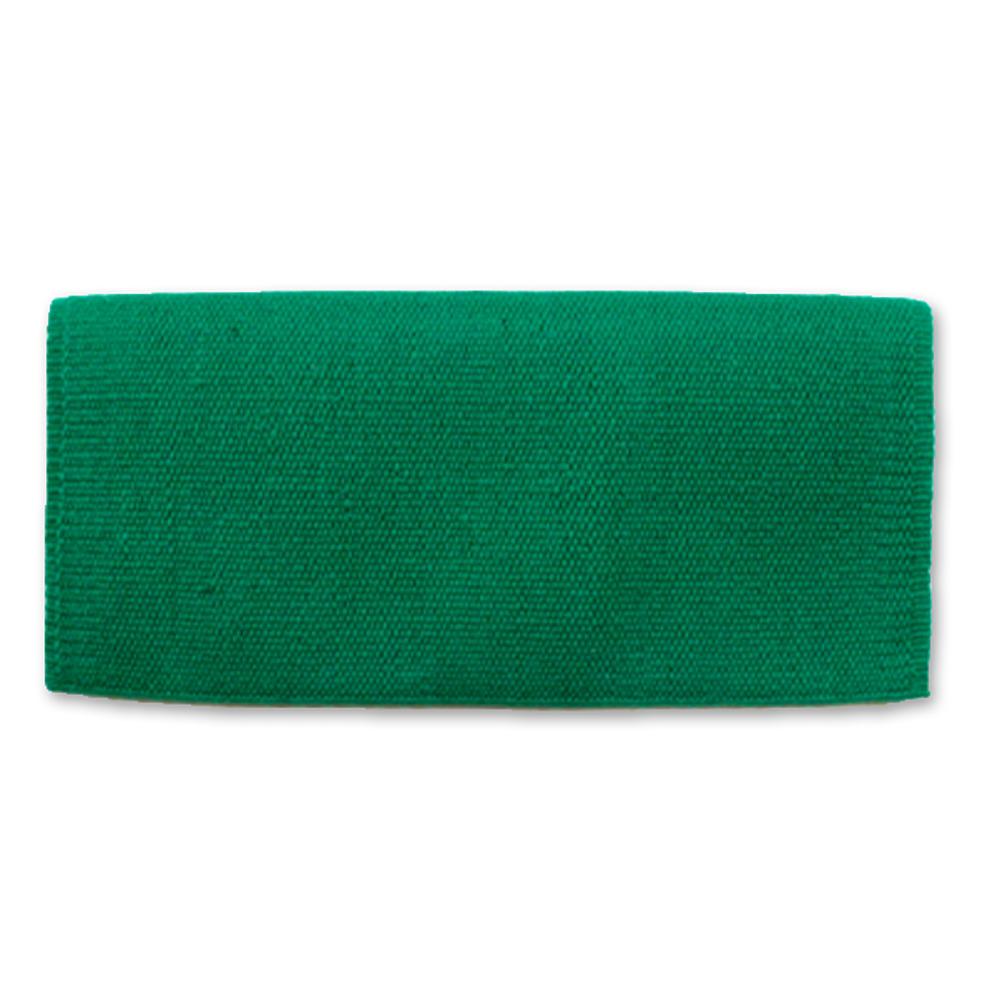 1314-70 San Juan Solid Kelly Green 36x34 New Zealand Wool Saddle Blanket KELLYGREEN - Mayatex