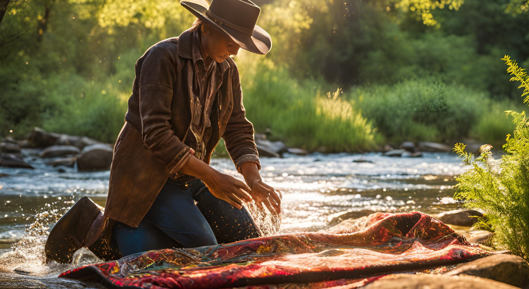 How to Wash and Clean a Wool Western Horse Saddle Blanket