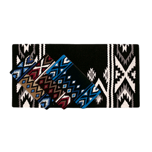 Tapis berbère noir et blanc en laine 100x160cm - Stefano Design Tapis berbère noir et blanc en laine 100x160cm - Stefano Design