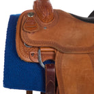 1314-31 San Juan Solid Royal Blue 36x34 New Zealand Wool Saddle Blanket - Mayatex