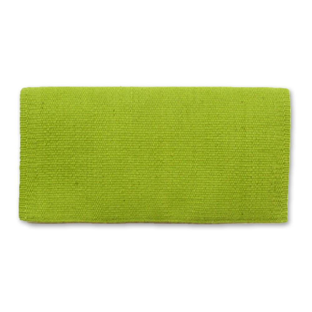 1314P-35 San Juan 24x24 Lime Green New Zealand Wool Pony Saddle