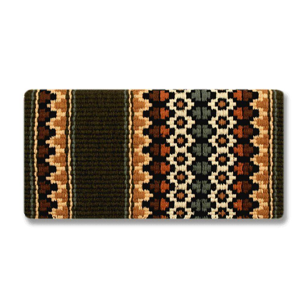 1464-5 Broken Arrow 38inx34in NEW ZEALAND WOOL SADDLE BLANKET