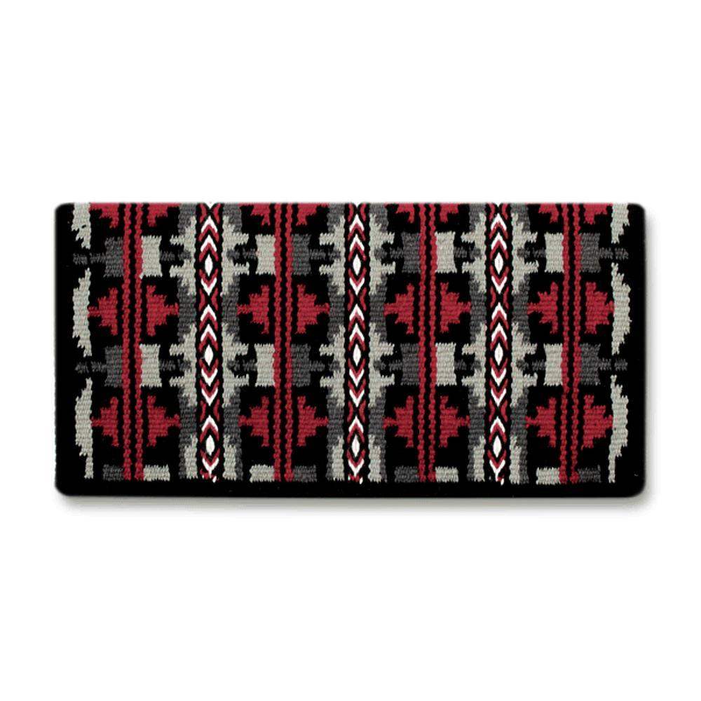 1464-5 Broken Arrow 38inx34in NEW ZEALAND WOOL SADDLE BLANKET