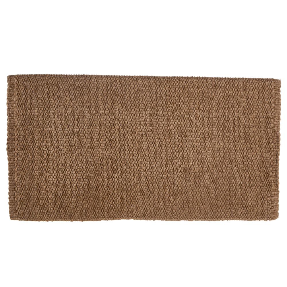 1314-97 San Juan Solid Raw Umber 36x34 New Zealand Wool Saddle Blanket - Mayatex
