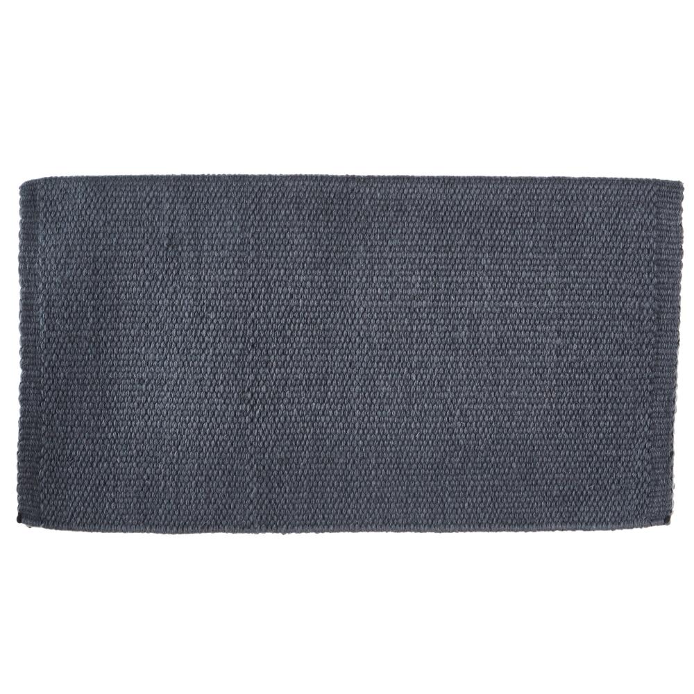 1314C-93 San Juan Solid Charcoal 38x34 New Zealand Wool Saddle Blanket - Mayatex