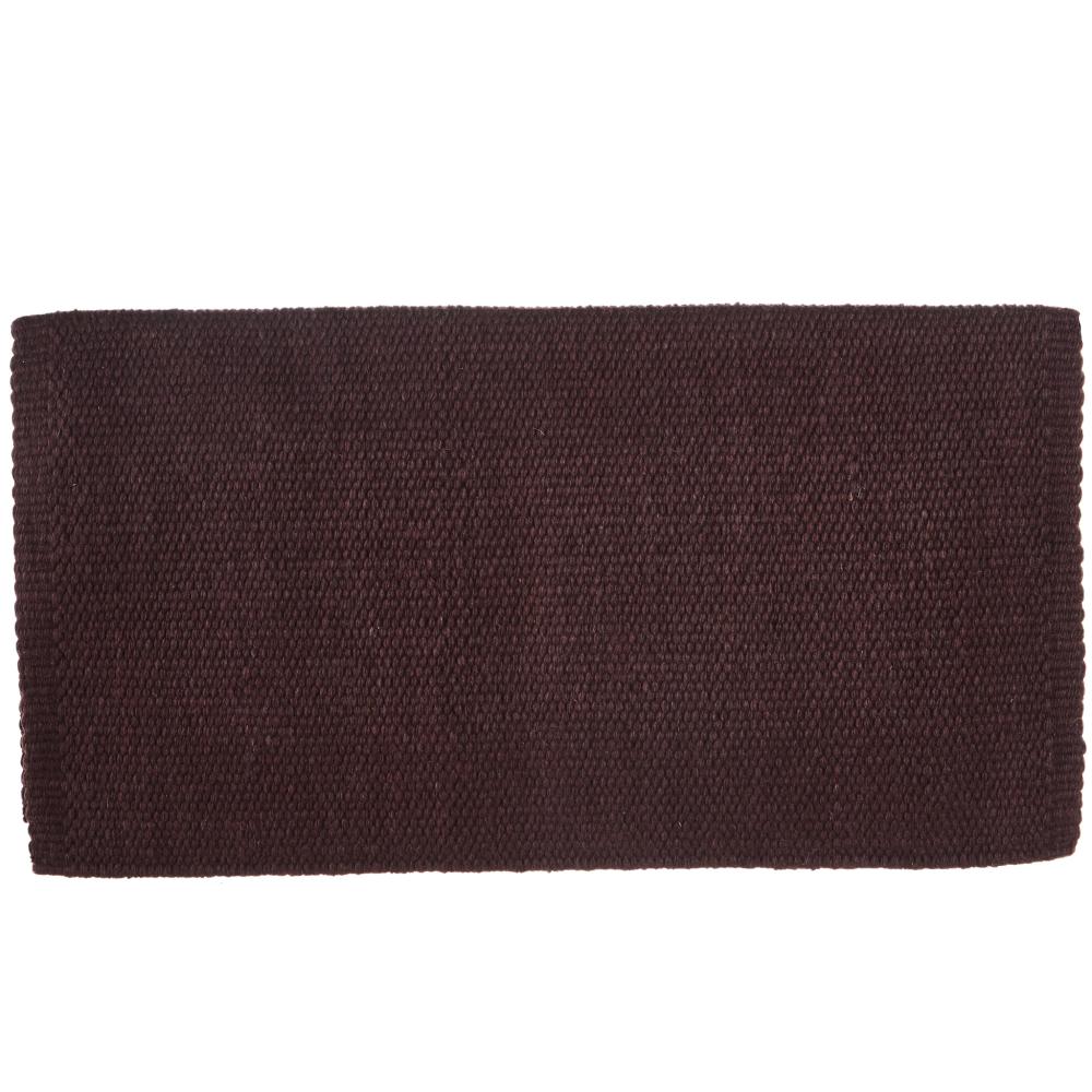 1314-96 San Juan Solid Expresso 36x34 New Zealand Wool Saddle Blanket - Mayatex