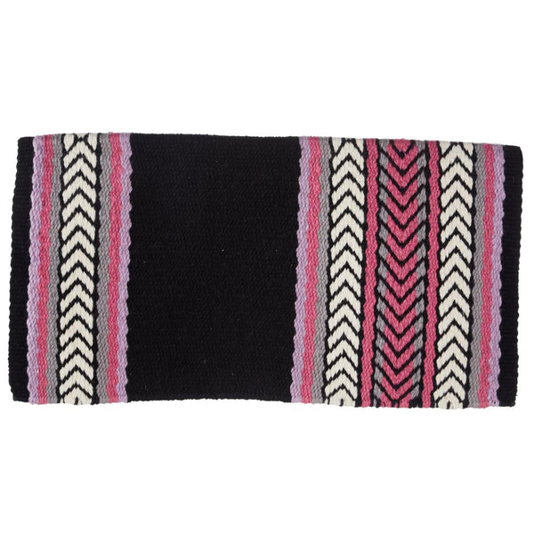 1425-5 Iron Horse 36x34 New Zealand Wool Saddle Blanket MULTI