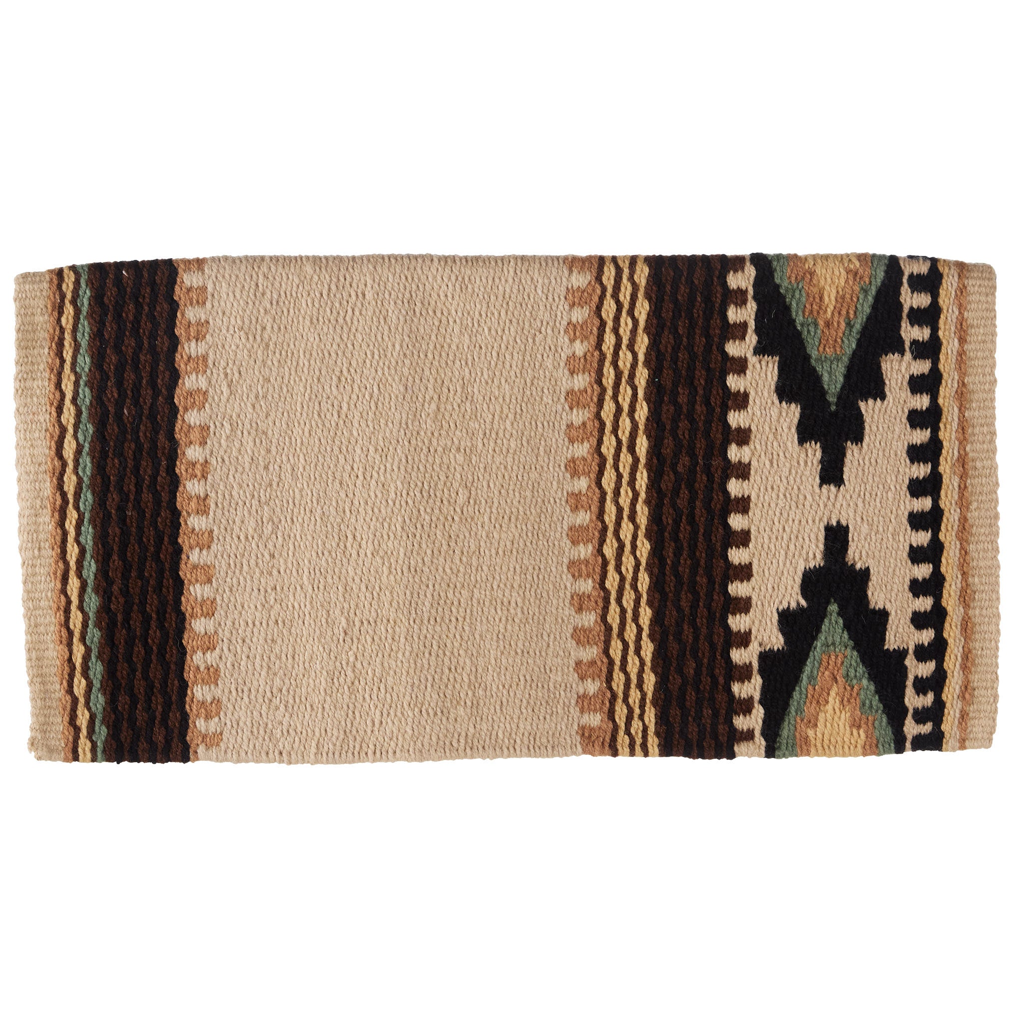 1464-5 Broken Arrow 38inx34in NEW ZEALAND WOOL SADDLE BLANKET