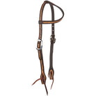 Medium Oil Rope Tooled 5 8 Single Ear Headstall - Mayatex