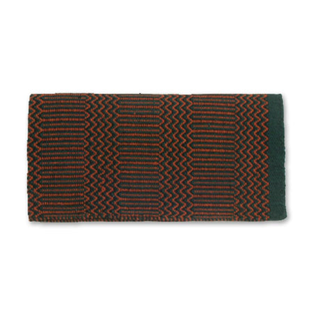 1340-12 Double Weave 32x64 Acrylic Blend Saddle Blanket Hunter
