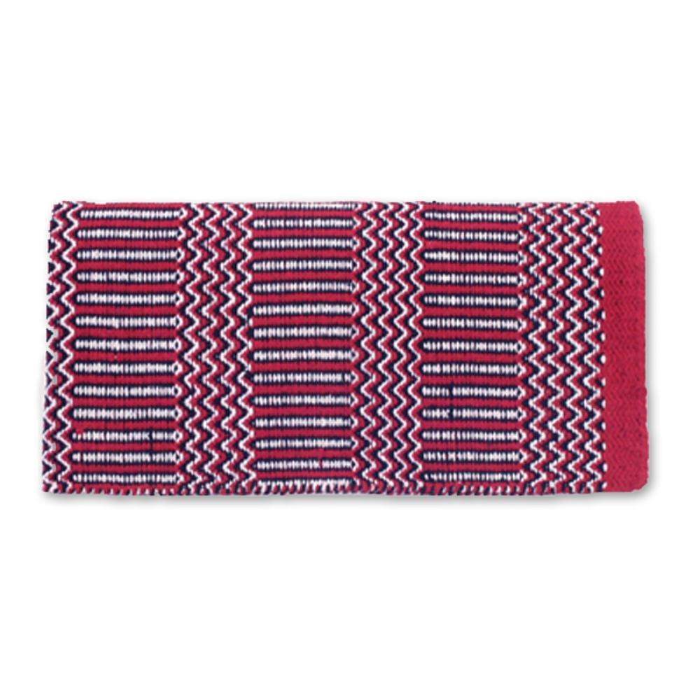 Mayatex  Red Double Weave 32x64 Acrylic Blend Saddle Blanket