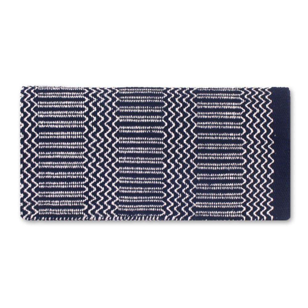 Mayatex  Navy Double Weave 32x64 Acrylic Blend Saddle Blanket