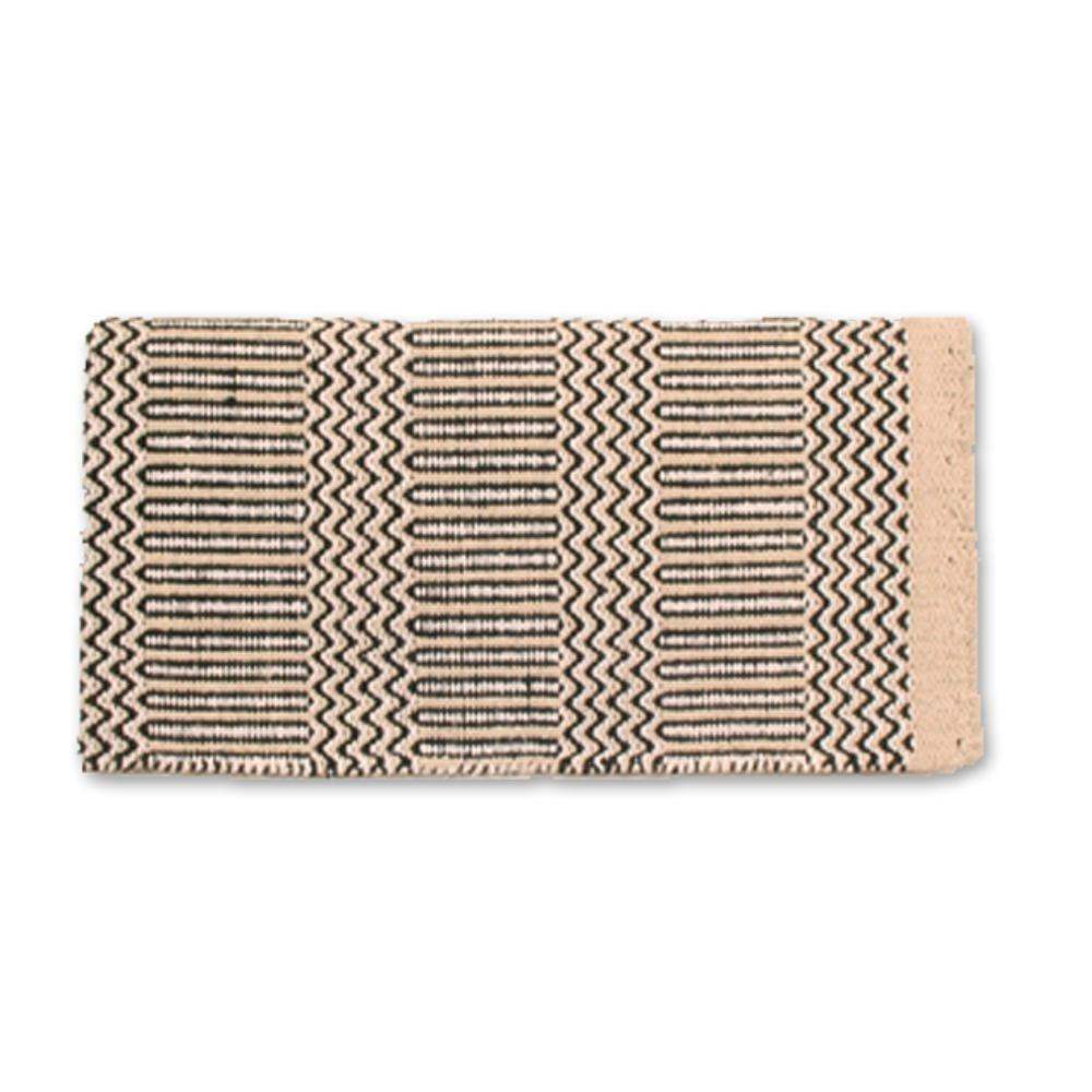 Rust And Brown Double Weave 32x64 Acrylic Blend Saddle Blanket