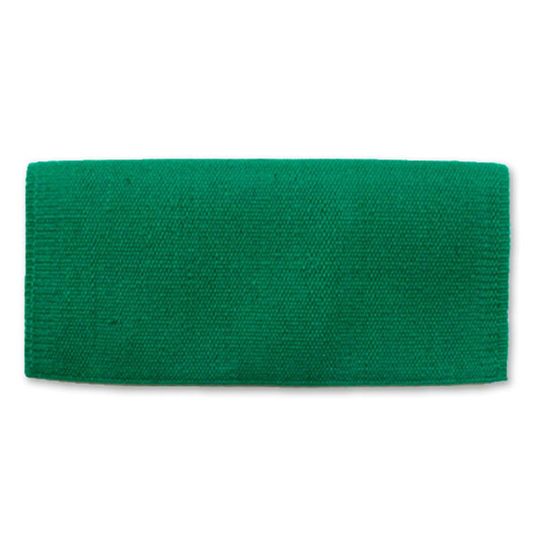1314-70 San Juan Solid Kelly Green 36x34 New Zealand Wool Saddle