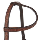 Medium Oil Rope Tooled 5 8 Single Ear Headstall - Mayatex