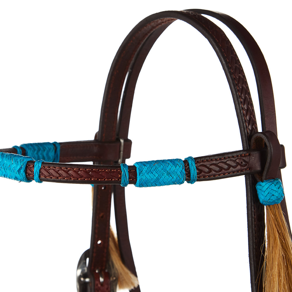 Natural Rawhide Browband Headstall – Mayatex