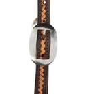 Medium Oil Rope Tooled 5 8 Single Ear Headstall - Mayatex