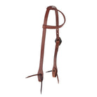 Heavy Oil Harness Leather Floral Diamond Single Buckle Single Ear Headstall - Mayatex